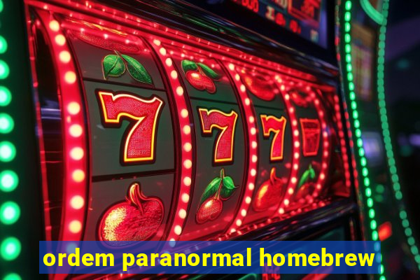 ordem paranormal homebrew